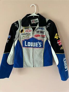 NASCAR Streetstyle wear Lowes Racing Jimmie Johnson Chase Authentics Logo Jacket